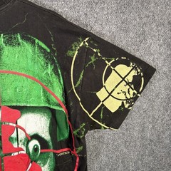 Vintage Public Enemy Shirt Mens XL Black 90s AOP Skull Rare Grail Band Tee Rap