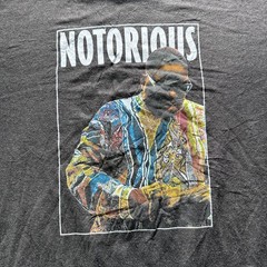Brooklyn Mint Notorious Shirt Mens 2XL Gray Rap Graphic Tee Music Hip Hop
