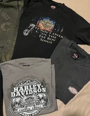 Harley Davidson Motorcycles Shirts Various sizes Lot of 7 FREE BEANIE