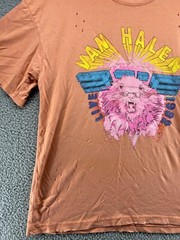 Van Halen Live 1982 Tour Tee Mens L Distressed Band T-Shirt Concert Vintage Look
