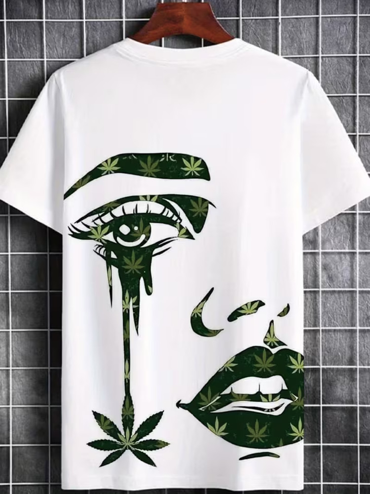 Men’s Flag Print Casual T-Shirt – Vintage Distressed Freedom T-Shirt – Stars And