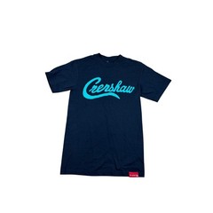 The Marathon Clothing Crenshaw T-Shirt Navy Blue Teal Nipsey Hussle Mens Small