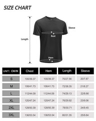 6pcs Men’s T-shirts Gym Fitness Workout Top Quick Dry Tee Casual Daily Wear Soft