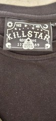 KILLSTAR Men’s Long-Sleeved Gothic Strap-Design Black Cotton T-Shirt