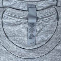 Lot of 2 Next Level Unisex Premium Gray TShirts Plain Super Soft US Size XS