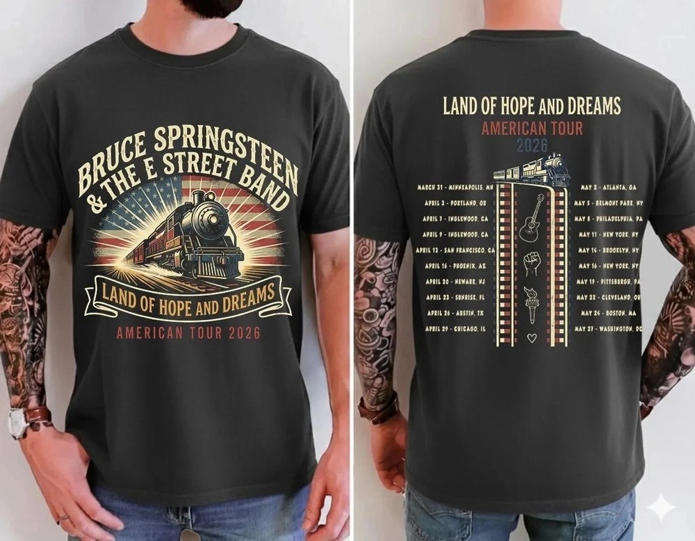 Bruce Springsteen E Street Band American Tour 2026 T-shirt