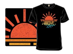 Simply Summer T-Shirt NWT Tropical Beach Sunset Graphic Tee