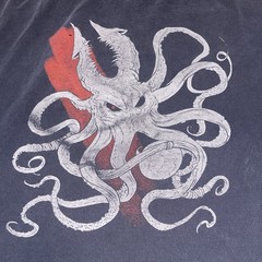 Kraken Octopus T-Shirt Distressed Graphic Street Wear XXXXLarge 4X See Photos
