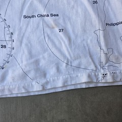 Vintage 90s China Window Of The World Map Tshirt Size XL White