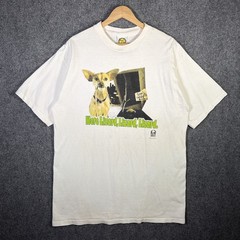 Vintage Taco Bell Shirt Mens XL White 90s Funny Parody Lizard Dog Chihuahua USA