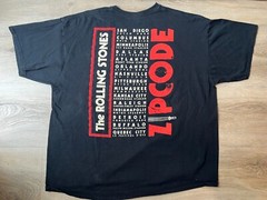 4 Rolling Stones Band Logo T-Shits, Bigger Bang Zip Code Tour MoMA 50 Years USED