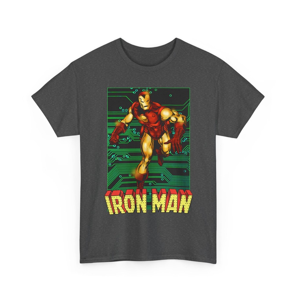 Iron Man T-Shirt Marvel Comics John Byrne Art Retro Avengers Vintage-Style Tee