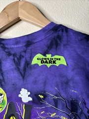 Buc-ee’s Halloween Shirt Mens Sz S Tie Dye Acid Wash Glow In The Dark Tee 2024