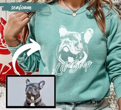 Personalized Pet Design Comfort Tee Custom Dog Lover Gift Shirt