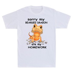 Sorry My Bearded Dragon Cute Ate My Homework Funny Lizard Lover Men’s T Shirt