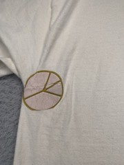 VTG Virginia J&J Dist Sarasota, FL Single Stitch Men T-Shirt Sz XL Peace Beefy