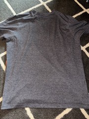 Hurley Premium Fit Striped T-Shirt Gray/Orange Crew Neck Men’s L
