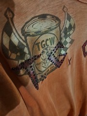 The Great China Wall 2XL VINTAGE AUTHENTIC SWAROVSKI Crystals Men’s MOTOR CITY