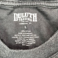 Duluth Trading Company Longtail T Men L Short Sleeve Graphic T Shirt Gray Cotton
