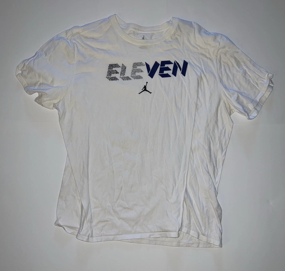 Air Jordan 11 White T-Shirt Basketball Print size XXXL 3x Brand