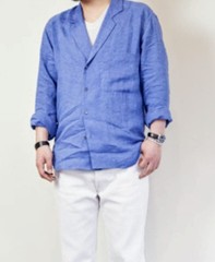 UMIT BENAN Italian Linen Shirt Size 50 Adam Kimmel Designer Mens Top