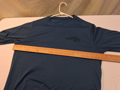Reel Life Long Sleeve Polo/T-shirt, Sz. Med Color Mid Night Blue 100%Polyester