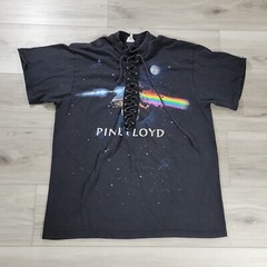 Pink Floyd Men’s T-Shirt Large Black Vintage Graphic Short Sleeve Drawstring