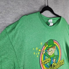 Delta Pro Weight Shirt Mens XL Green Lucky Charms Feeling Lucky Leprechaun Tee