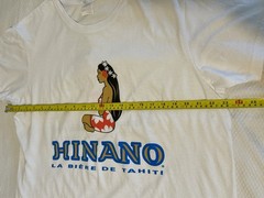 Hinano Tahiti Shirt White Beer Logo Graphic Short Sleeve Tee Gildan XL