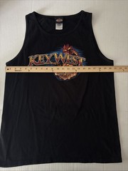Harley-Davidson Tank Top Mens L Black Key West Florida Muscle Shirt Peterson’s