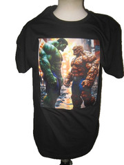 Hulk vs The Thing Marvel Classic Tv Comic Book Cool Gift Vintage Retro T Shirt