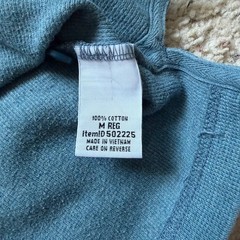 L.L. Bean 3 Button Waffle Knit Long Sleeve Henley Shirt Mens M Blue Slim 502225