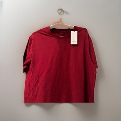 Goodfellow & Co. Maroon Game Day T-shirt Size L Cotton Modal Spandex NWT