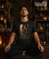 Persephone Goddess T Shirt Dark Fantasy Gothic Pagan Underworld Queen Tee XS-5XL