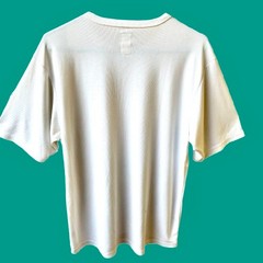 REI Co Op White Active T-Shirt Logo Moisture Wicking UPF 50 Hiking Mens Large