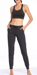 Women’s Joggers High Waist Yoga Pockets Sweatpants Sport Workout Pants Drawst…