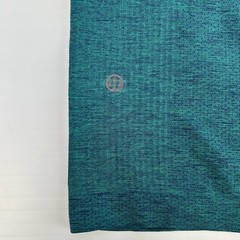 Lululemon Shirt Men Small Heather Teal Long Sleeve Train Work Party Run Gym Ex