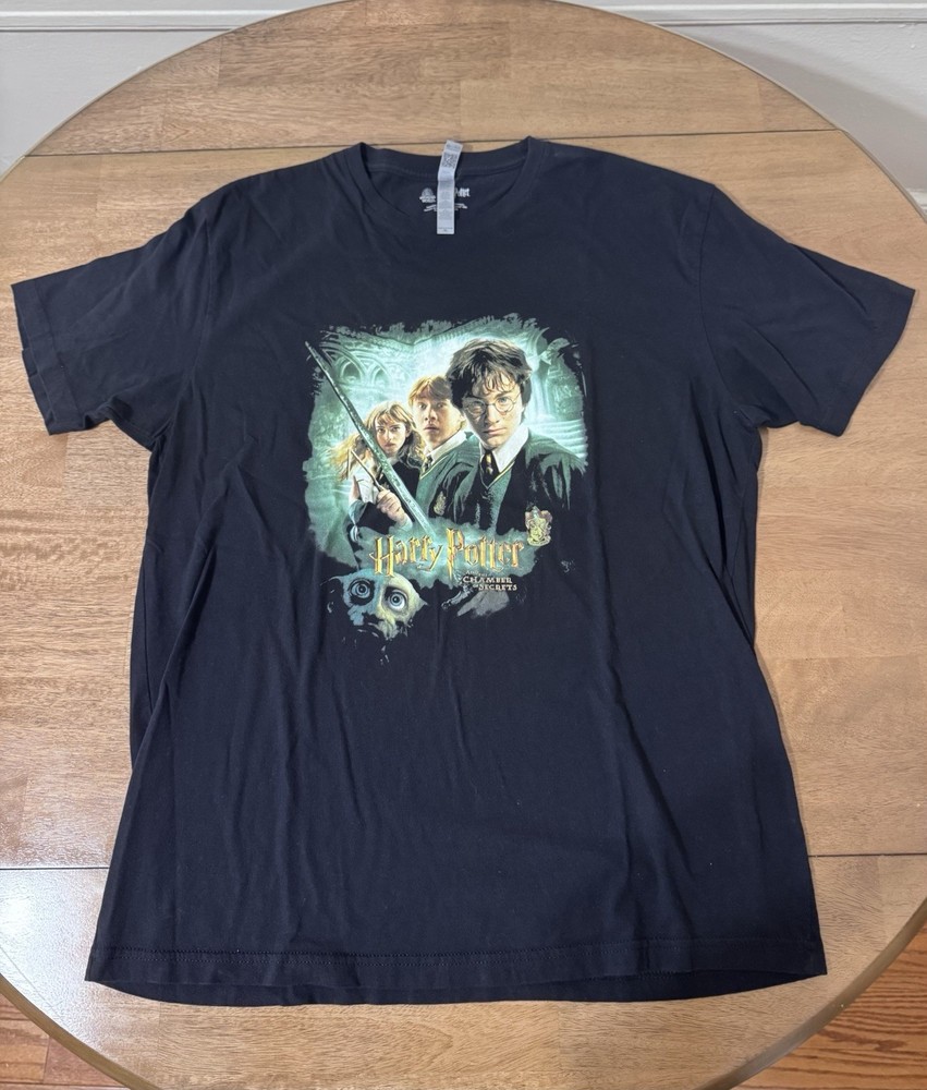 Harry Potter and The Chamber of Secrets T-Shirt XL Black