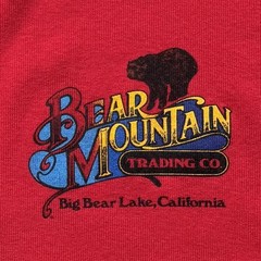 Vtg BEAR MOUNTAIN Trading Company Big Bear Long Sleeve Henley Shirt Large Red