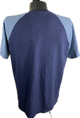 Lacoste Shirt Mens Size 6 Large XL NWT Blue Colorblock Raglan Tee Cotton Peru
