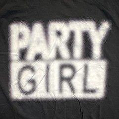 Charli XCX Party Girl Black Graphic Print Tee Shirt Men’s XL Cotton Crew Neck
