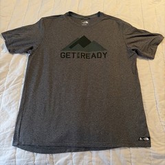 2 -The North Face Men’s T-Shirt Performance Short Sleeve Graphic Logo Black Gray
