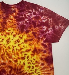 Gildan Handmade Tie Dye Unisex T-Shirt Size XL Multicolor Scrunch Design Tee NEW