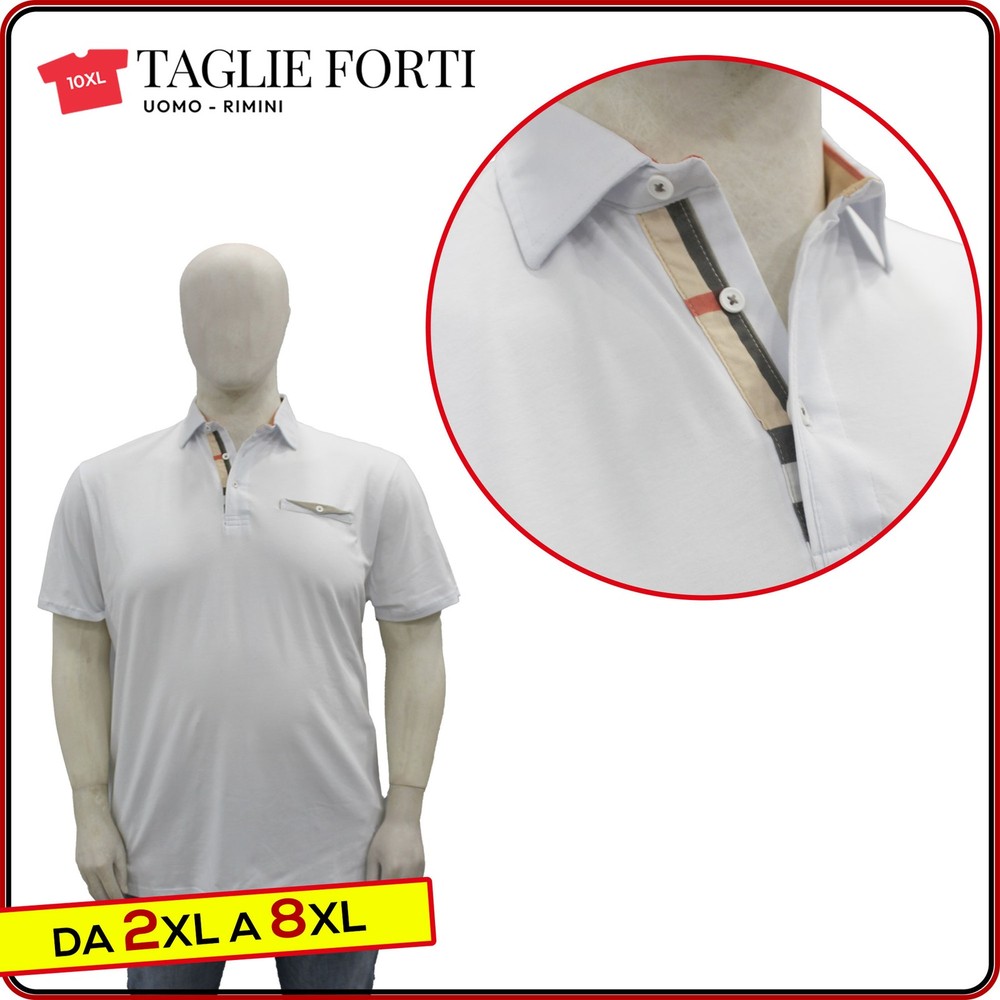 men’s short sleeve cotton polo shirt PLUS SIZES from 2xl to 10xl