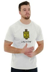 Life Is Crap Hunting Humor Joke Hunter Gift Mens Casual Crewneck T Shirts Tees
