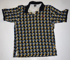 Vintage Air Jordan Brand Blue Polo Og Y2k Sz 3xl Shoes All Over