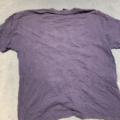 Tommy Hilfiger T Shirt Mens Large Purple Flag Graphic Crew Neck Short Sleeve