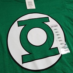 Mens DC Comics Originals Superhero Green Lantern Logo Short Sleeve T-SHIRT SMALL