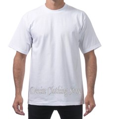 6 PACK PROCLUB PRO CLUB MENS HEAVYWEIGHT WHITE SHORT SLEEVE T SHIRTS COTTON TEE
