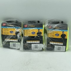 Hanes Men’s T-shirt Comfort Blend Quick Drying Crew Neck 3-Packs Yellow Sz. XL